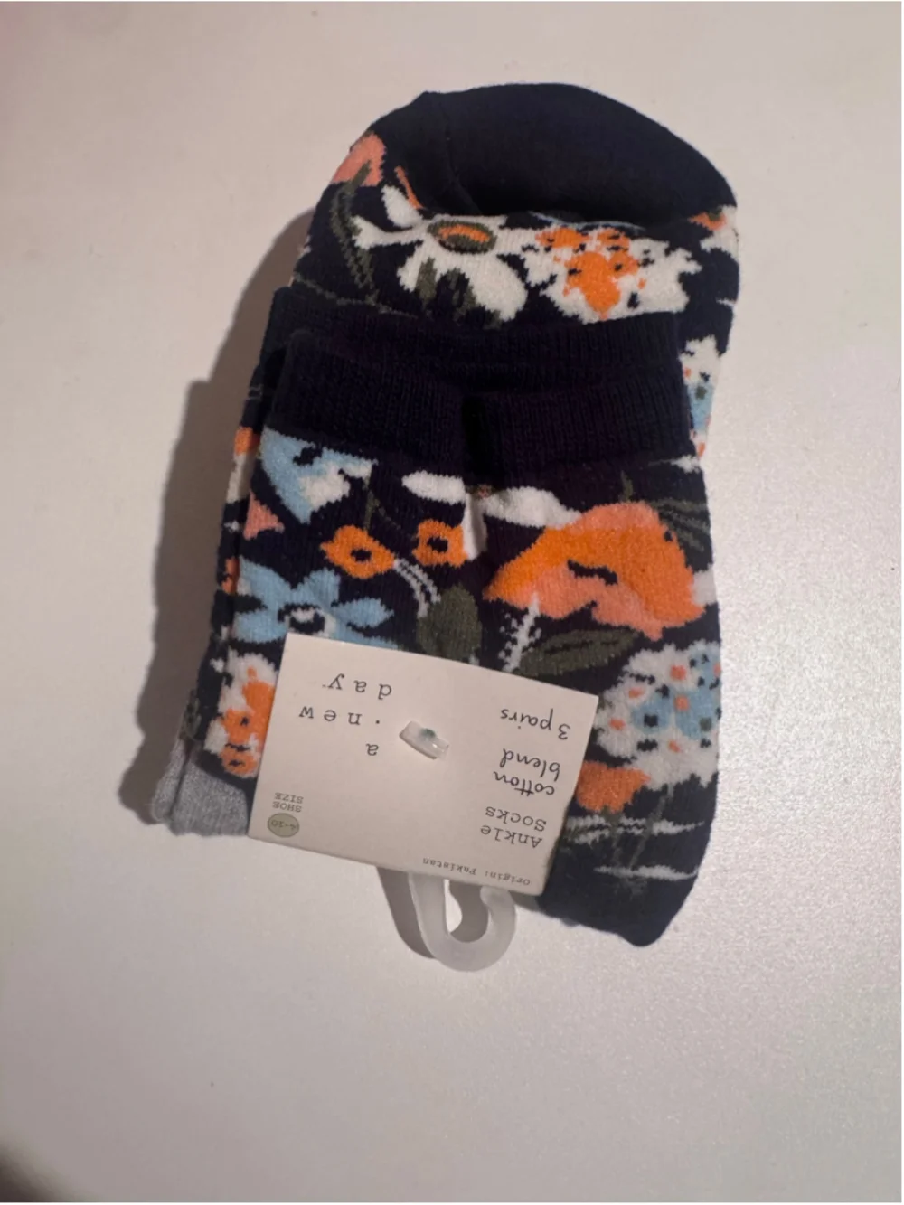 Women's A New Day Socks One Size Black Multi-color 3 Pairs